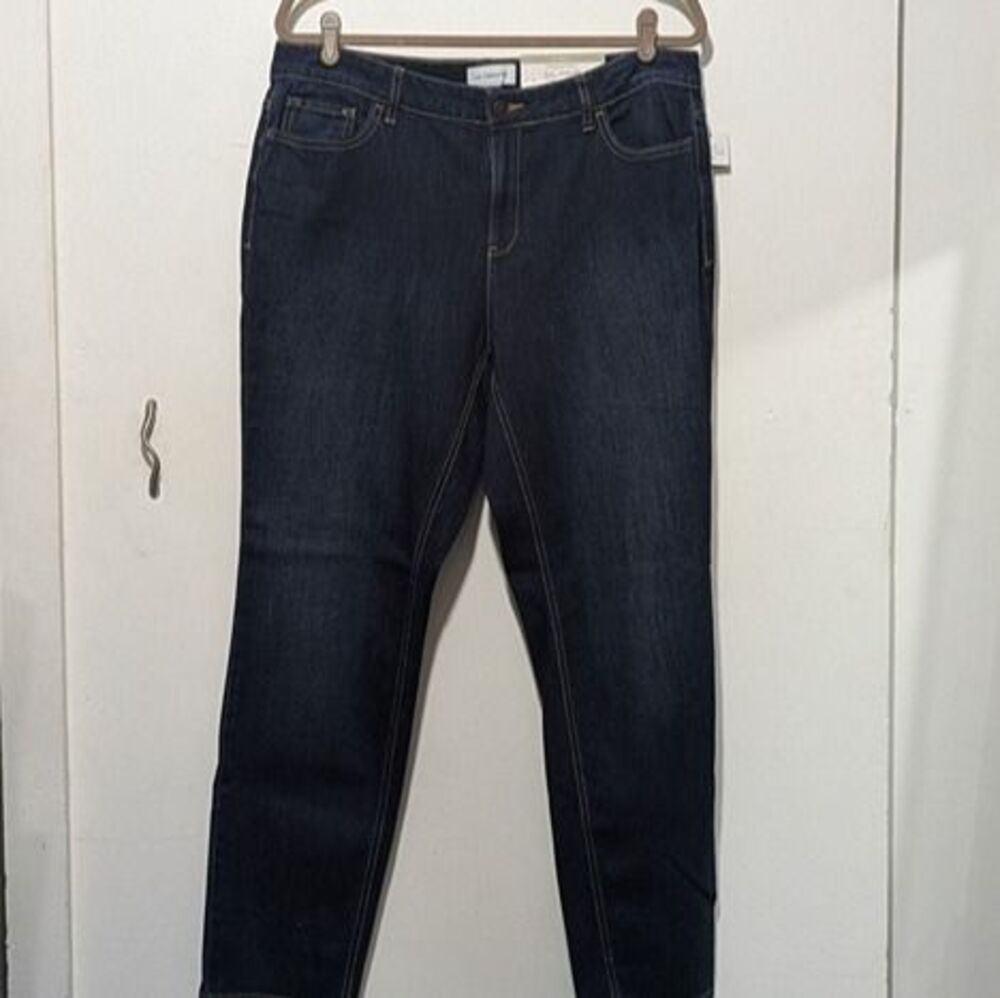 Dark Blue Curvy Fit Skinny Jeans - Liz Claiborne sz. 14